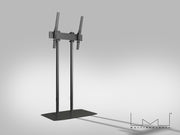 Multibrackets M Pro Dual Pole Floor Stand 55–90" VESA 600x600 – Black | 7340234816651 Floor Stand Multibrackets