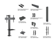 Multibrackets M Pro Fixed Floor to Wall Column For 55"-86" Screens | 7340234812646