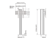 Multibrackets M Pro Floormount Column Stand VESA 300x300 – Black | 7340234817160 Floor Stand Multibrackets