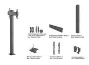 Multibrackets M Pro Floormount Column Stand VESA 300x300 – Black | 7340234817184 Floor Stand Multibrackets