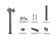 Multibrackets M Pro Floormount Column Stand VESA 300x300 – Black | 7340234817191 Floor Stand Multibrackets