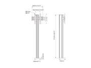 Multibrackets M Pro Floormount Column Stand VESA 300x300 – Black | 7340234817191 Floor Stand Multibrackets