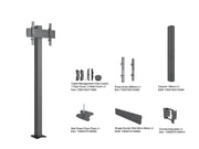 Multibrackets M Pro Floormount Column Stand VESA 300x300 – Black | 7340234817207 Floor Stand Multibrackets