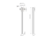 Multibrackets M Pro Floormount Column Stand VESA 300x300 – Black | 7340234817214 Floor Stand Multibrackets