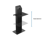Multibrackets M Pro Kiosk Small Printer Front Shelf – Black | 7340234811793 Mount Accessories Multibrackets