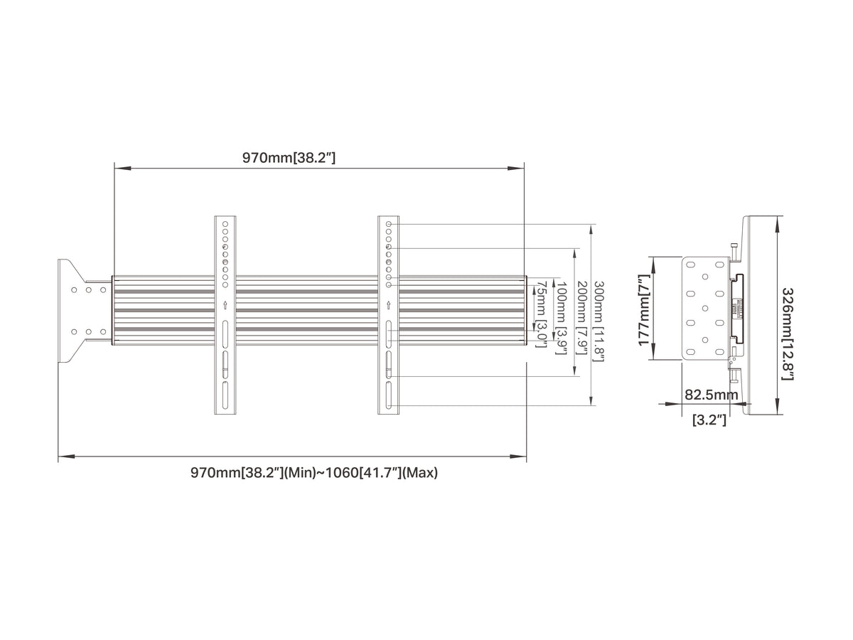Multibrackets M Pro MBFW1U From Wall Mount for 32"-50" Screens | 7350105219849 Wall Mount Bracket Multibrackets