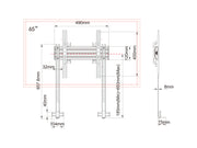 Multibrackets M Pro MBW1USB Fixed Wall Mount For 40"-65" Screens | 7340234812134 Wall Mount Bracket Multibrackets