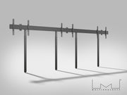 Multibrackets M Pro MBW3U Triple Screen Wall Mount with Floor Support | 7350105214028 Wall Mount Bracket Multibrackets