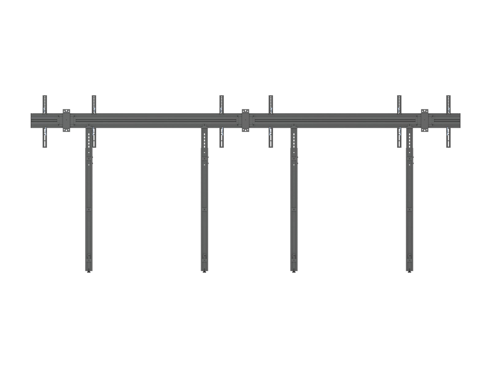 Multibrackets M Pro MBW3U Triple Screen Wall Mount with Floor Support | 7350105214028 Wall Mount Bracket Multibrackets