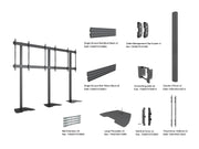 Multibrackets M Pro Mobile Floor Stand 85–115" VESA 600x1200 – Black | 7340234814268 Floor Stand Multibrackets