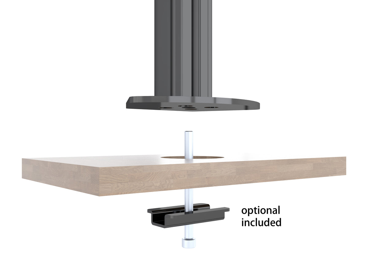 Multibrackets M Pro Monitor Stand Column 115cm – Black | 7340234817115 Monitor Mounts & Stands Multibrackets