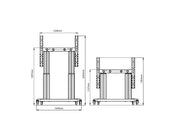 Multibrackets M Pro Motorized Floor Stand for LG LAPA 136" LED – Black | 7340234816842 Floor Stand Multibrackets