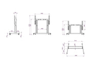 Multibrackets M Pro Motorized LED Floorstand For 110"-176" LED Displays | 7350022738041