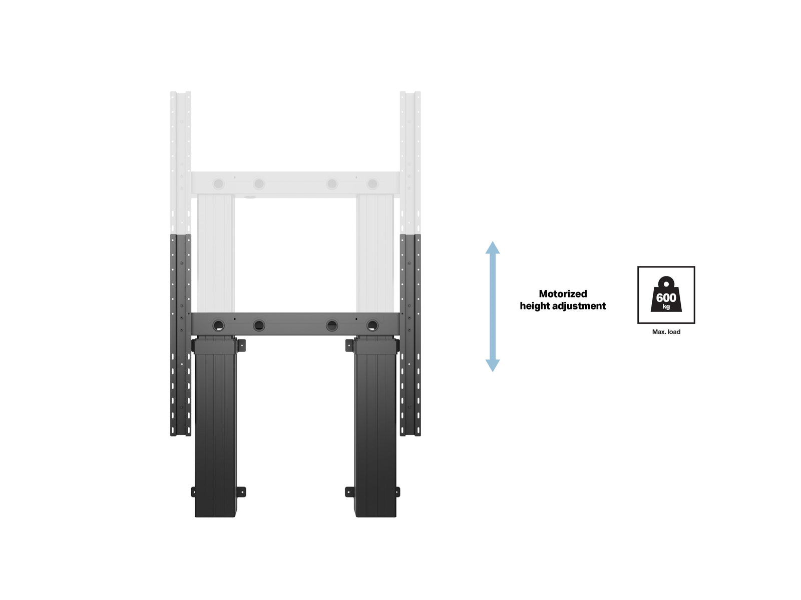 Multibrackets M Pro Motorized LED Wallstand For 110"-176" Screens | 7350022738485