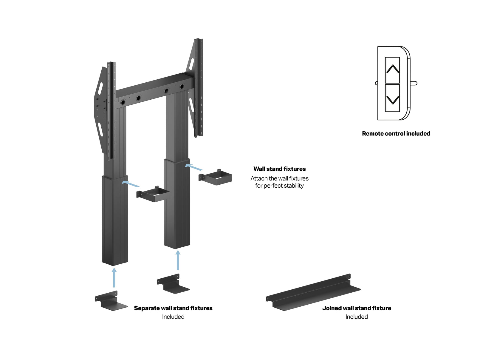 Multibrackets M Pro Motorized LED Wallstand For 110"-176" Screens | 7350022738485