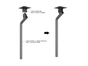 Multibrackets M Pro Series 0.915m Gravity Center Ceiling Extension Pipe – Black | 7350105213649 Mount Accessories Multibrackets