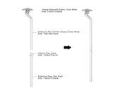 Multibrackets M Pro Series 0.915m Gravity Center Ceiling Extension Pipe – White | 7350105219443 Mount Accessories Multibrackets