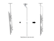 Multibrackets M Pro Series 0.915m Gravity Center Ceiling Extension Pipe – White | 7350105219443 Mount Accessories Multibrackets