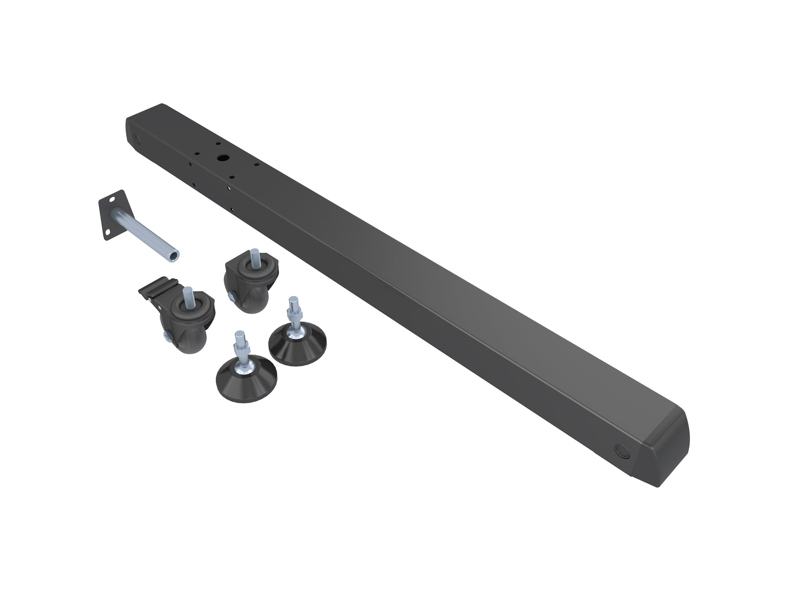 Multibrackets M Pro Series 100cm Single Base for Modular Display Systems – Black | 7350105217807 Mount Accessories Multibrackets