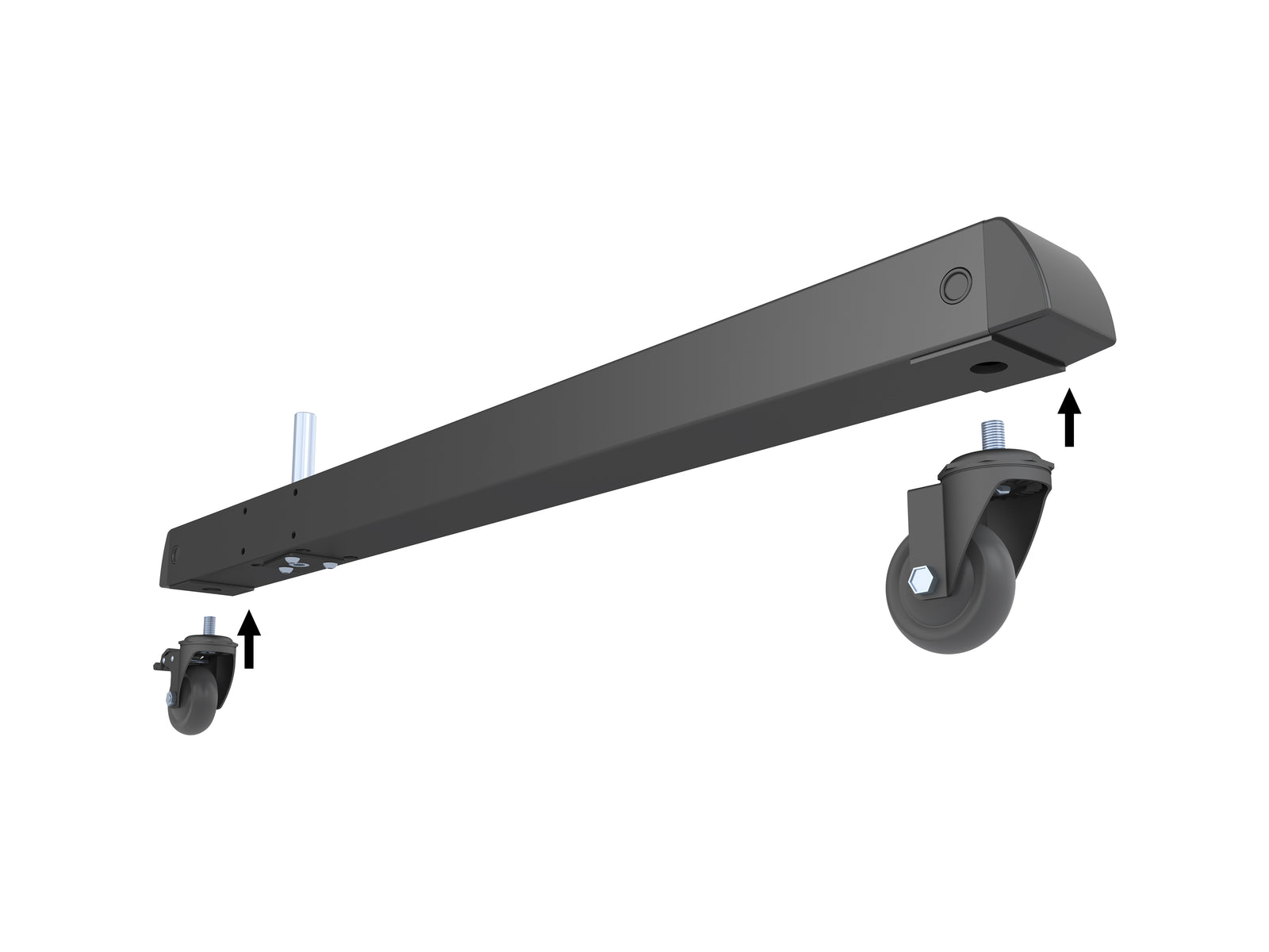 Multibrackets M Pro Series 100cm Single Base for Modular Display Systems – Black | 7350105217807 Mount Accessories Multibrackets