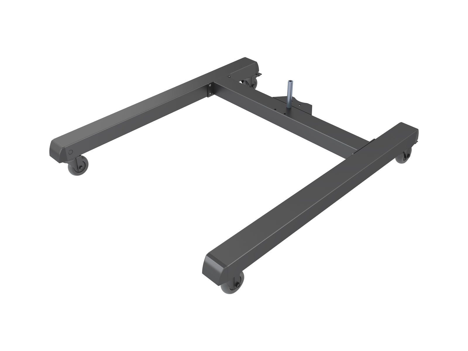 Multibrackets M Pro Series 100cm Single Column Mobile Wheelbase with Castors – Black | 7350073738373 Mounting Accessory Multibrackets