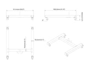 Multibrackets M Pro Series 100cm Single Column Mobile Wheelbase with Castors – Black | 7350073738373 Mounting Accessory Multibrackets