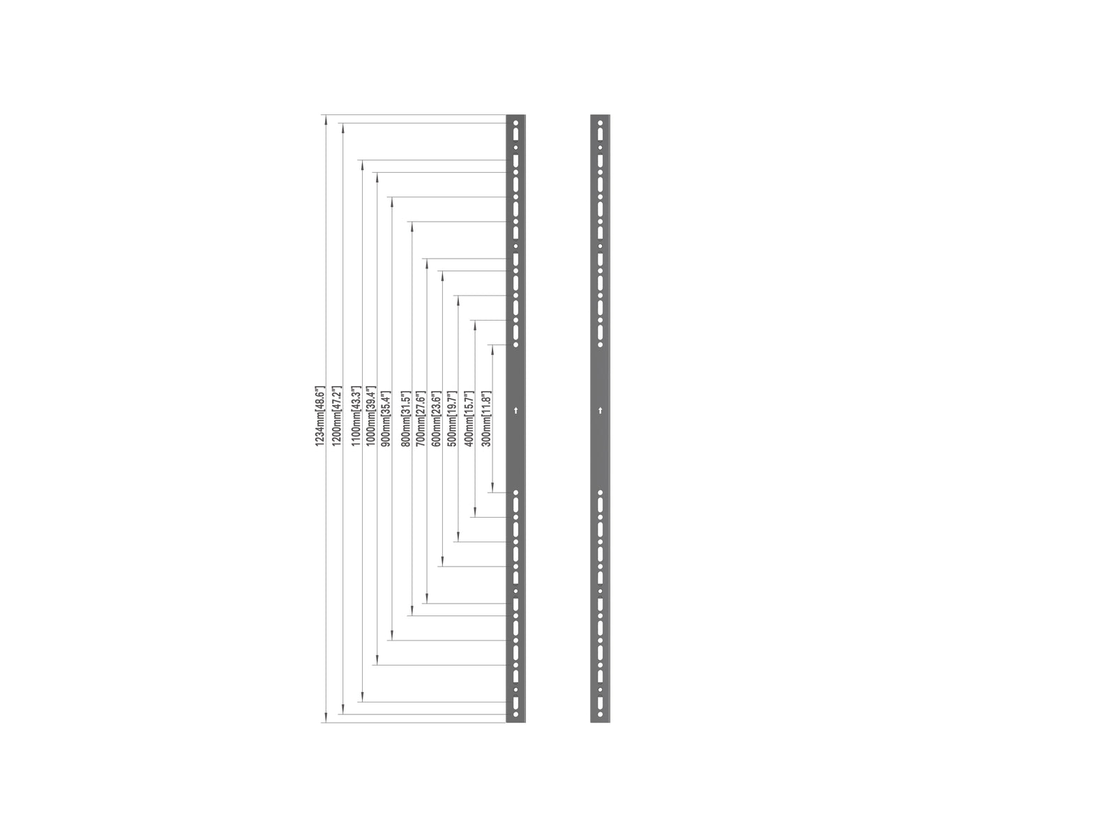 Multibrackets M Pro Series 1200mm Fixed Arms VESA Extender Kit | 7350022733954 Mount Accessories Multibrackets