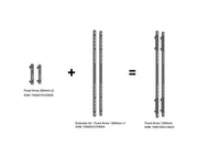 Multibrackets M Pro Series 1200mm Fixed Arms VESA Extender Kit | 7350022733954 Mount Accessories Multibrackets