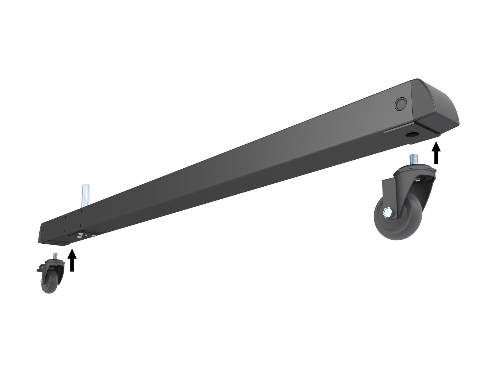Multibrackets M Pro Series 130cm Single Base for Modular Display Systems – Black | 7350105217814 Mount Accessories Multibrackets