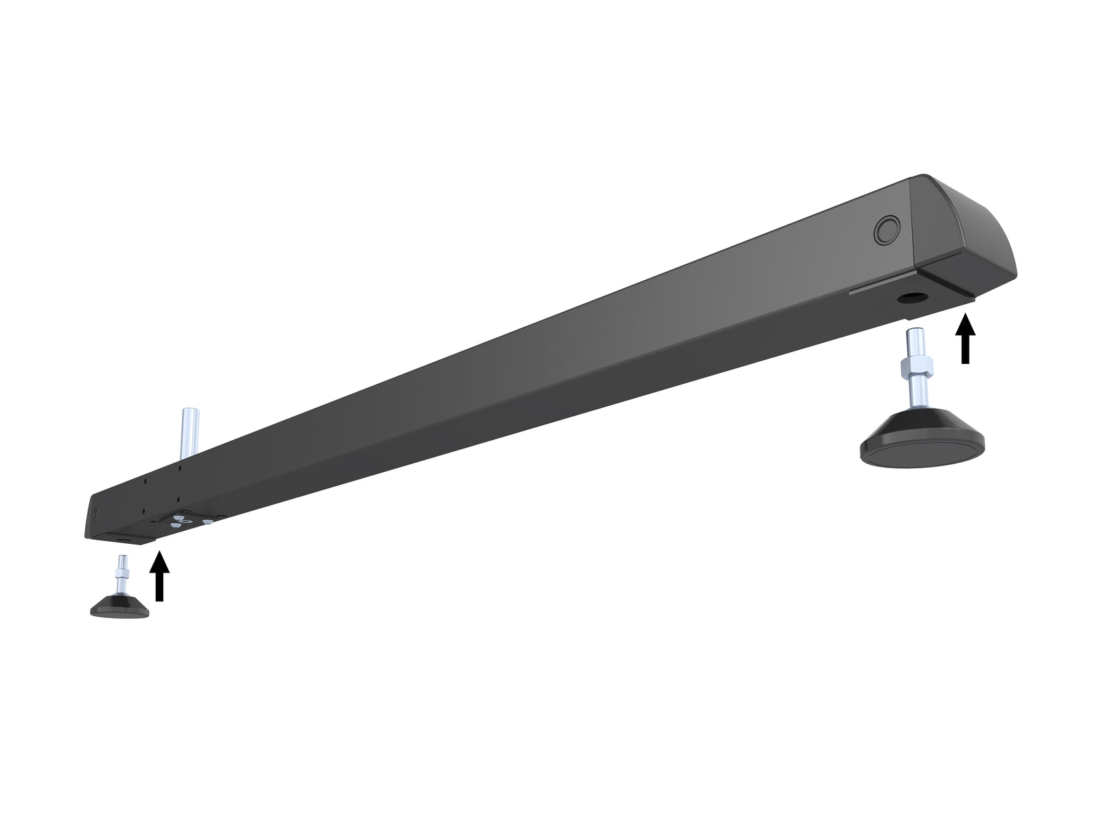 Multibrackets M Pro Series 130cm Single Base for Modular Display Systems – Black | 7350105217814 Mount Accessories Multibrackets