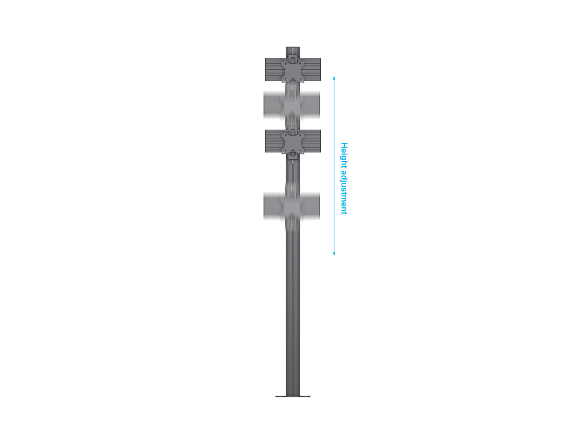 Multibrackets M Pro Series 180cm Floor Mount Column for 15–32" Displays – Black | 7340234815159 Floor Stand Multibrackets