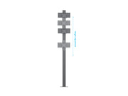 Multibrackets M Pro Series 180cm Floor Mount Column for 15–32" Displays – Black | 7340234815159 Floor Stand Multibrackets