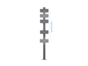 Multibrackets M Pro Series 180cm Floor Mount Column for 15–32" Displays – Black | 7340234815166 Floor Stand Multibrackets