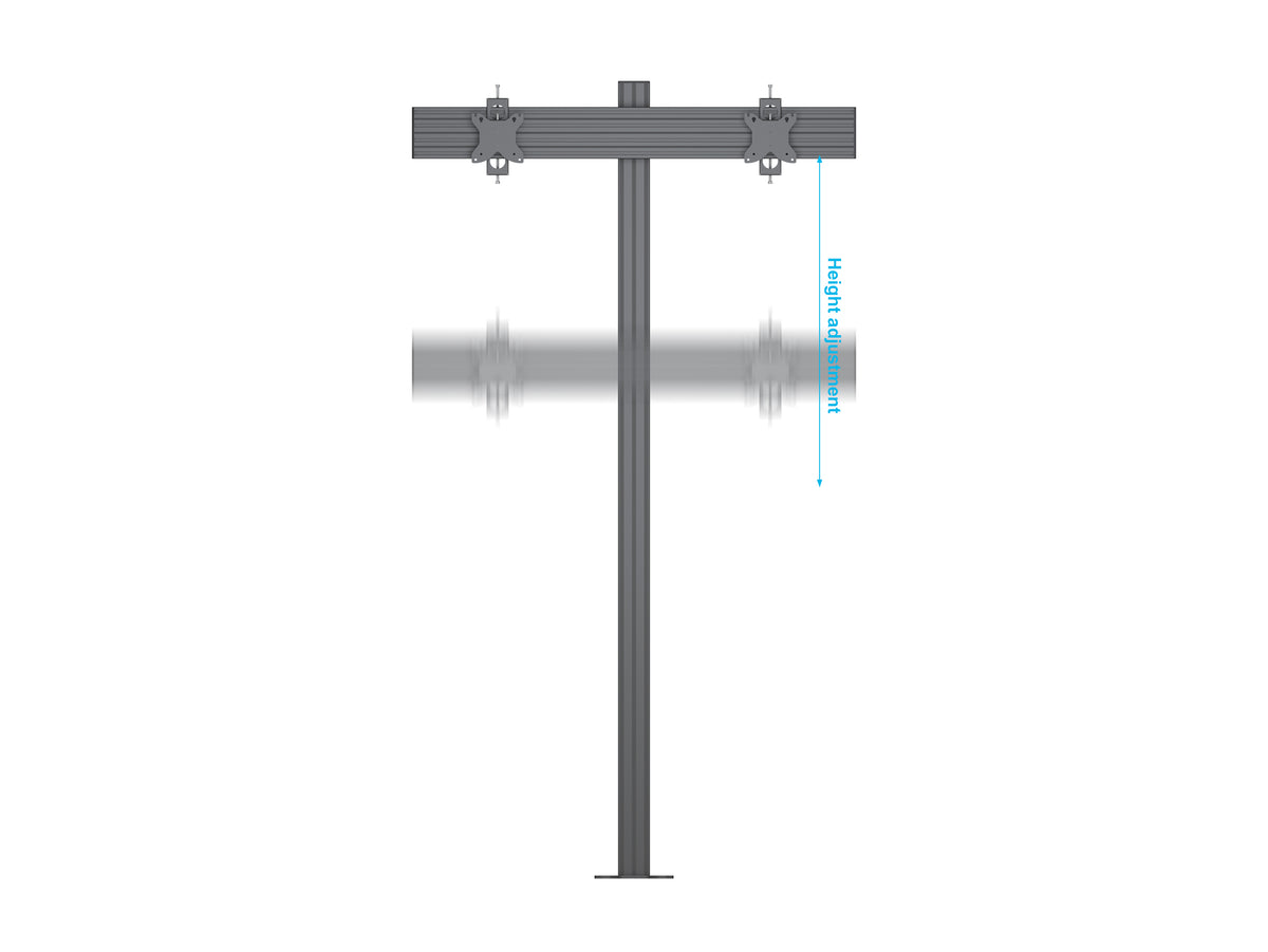 Multibrackets M Pro Series 180cm Floor Mount Column for 15–32" Displays – Black | 7340234815173 Floor Stand Multibrackets