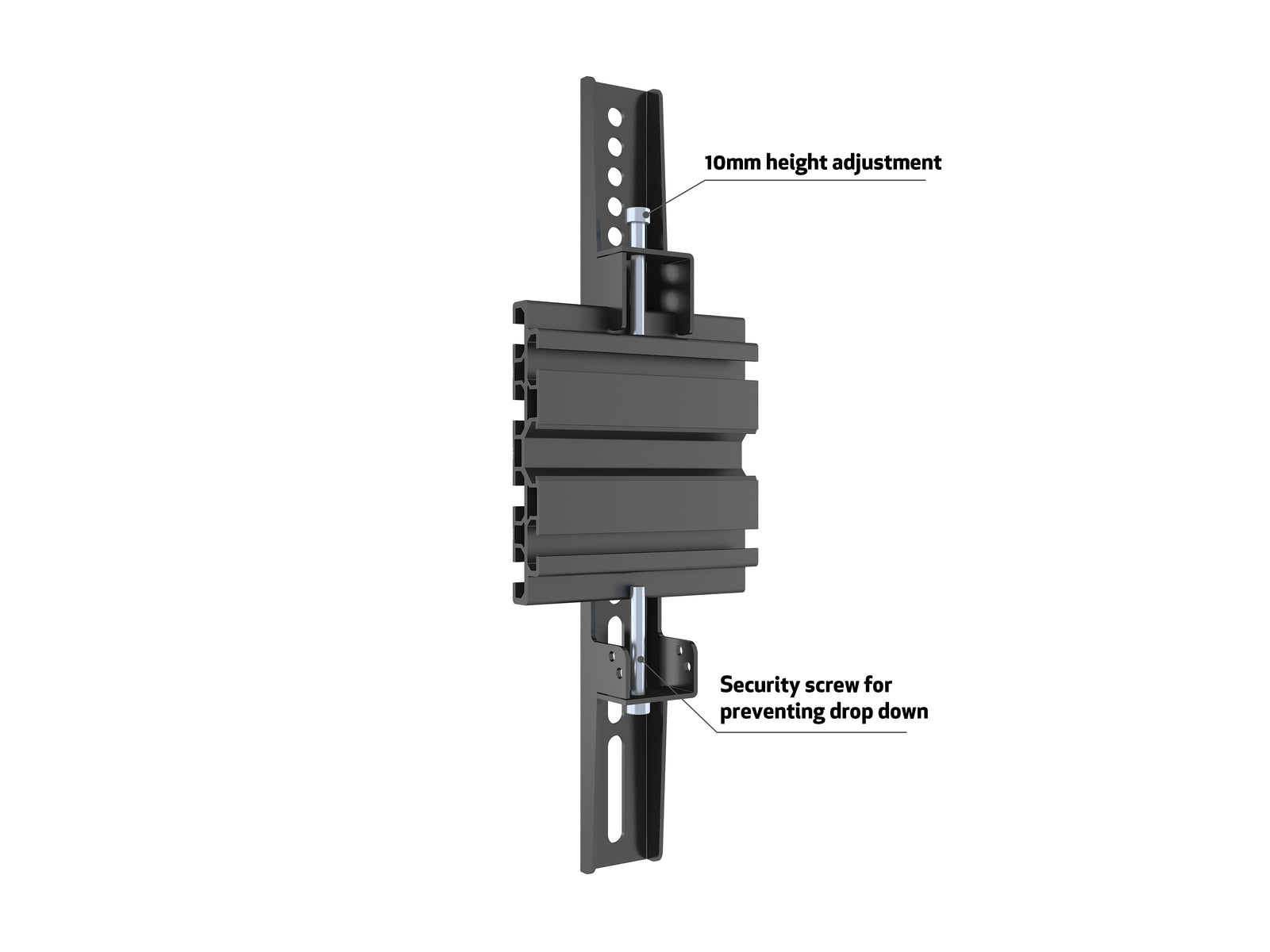 Multibrackets M Pro Series 300mm Fixed Mounting Arms 2-Pack – Black | 7350105216282 Mount Accessories Multibrackets