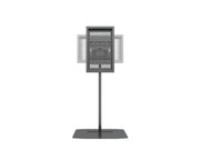 Multibrackets M Pro Series 32" Single Pole Floorbase Digital Signage Enclosure – Black | 7350105219894 Signage Display Enclosures Multibrackets