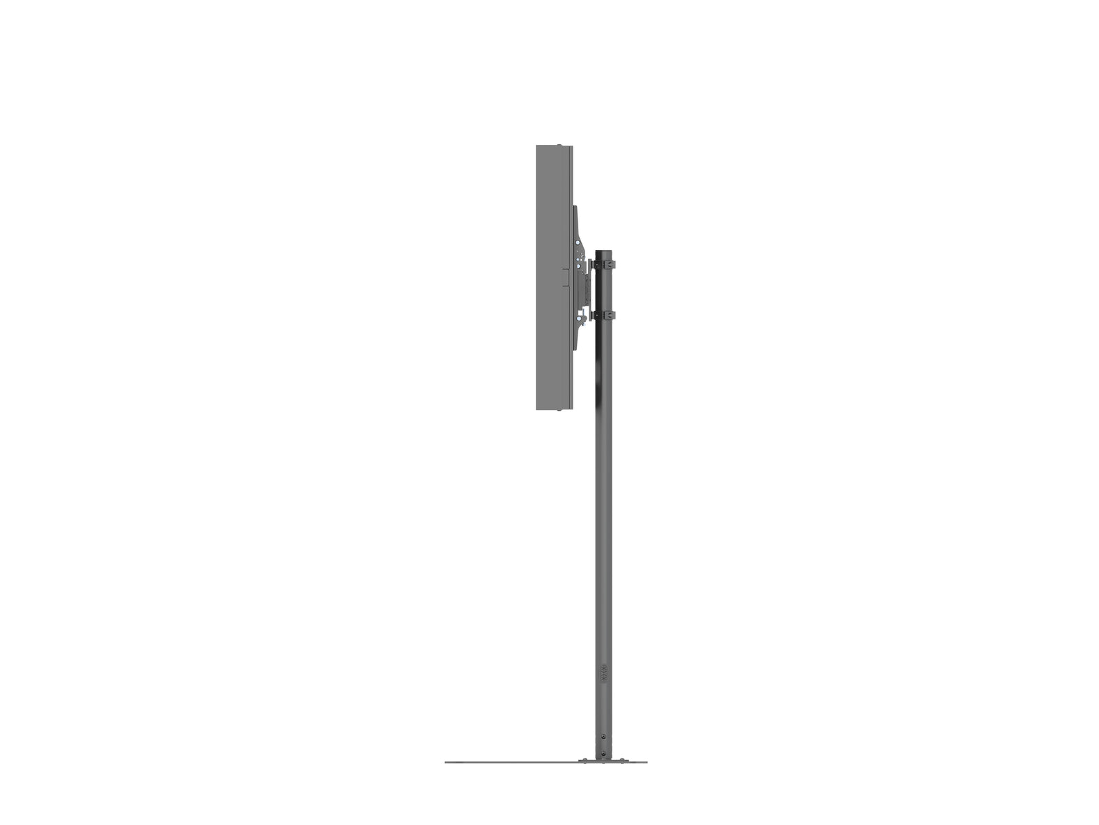 Multibrackets M Pro Series 32" Single Pole Floorbase Digital Signage Enclosure – Black | 7350105219894 Signage Display Enclosures Multibrackets