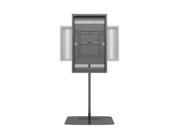 Multibrackets M Pro Series 46" Single Pole Floorbase Digital Signage Enclosure – Black | 7350105219771 Signage Display Enclosures Multibrackets