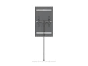 Multibrackets M Pro Series 46" Single Pole Floorbase Digital Signage Enclosure – Black | 7350105219771 Signage Display Enclosures Multibrackets
