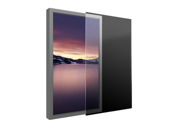 Multibrackets M Pro Series 49" Enclosure - Safety Sheet Polycarbonate Signage Display Enclosures Multibrackets