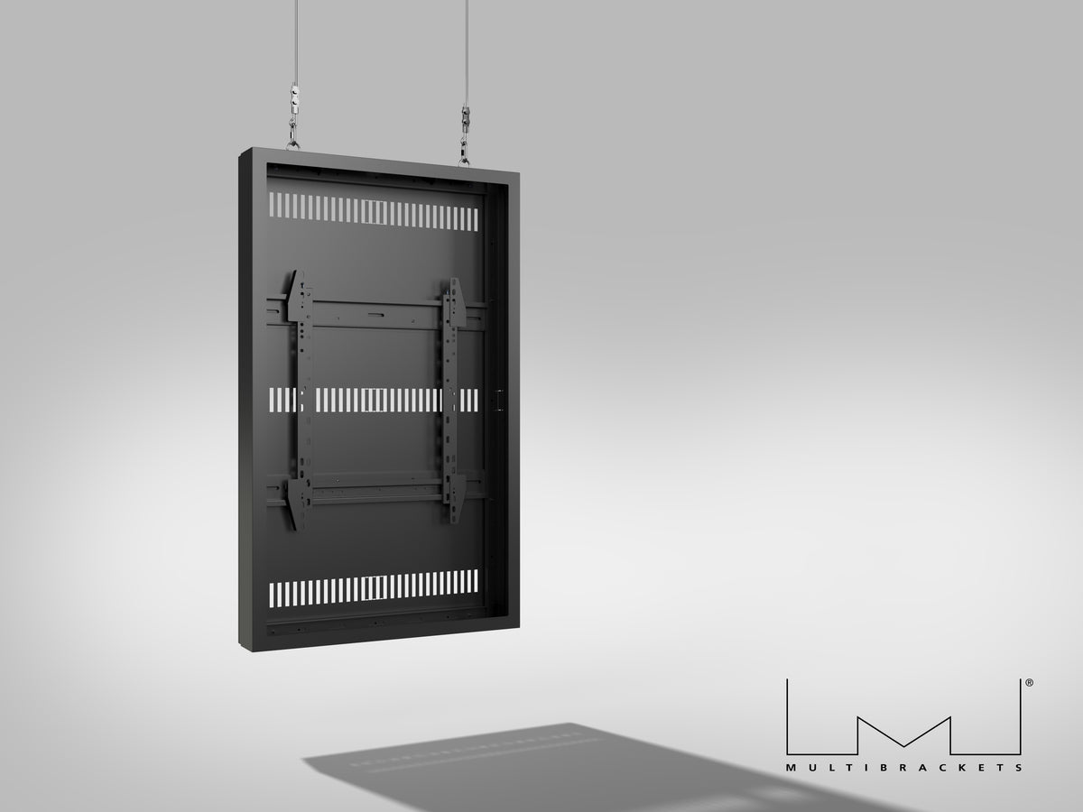 Multibrackets M Pro Series 49" High Brightness Wire Display Enclosure – Black | 7340234814787 Signage Display Enclosures Multibrackets