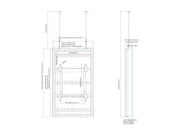 Multibrackets M Pro Series 49" High Brightness Wire Display Enclosure – Black | 7340234814787 Signage Display Enclosures Multibrackets