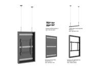 Multibrackets M Pro Series 49" High Brightness Wire Display Enclosure – Black | 7340234814787 Signage Display Enclosures Multibrackets