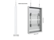 Multibrackets M Pro Series 49" High Brightness Wire Display Enclosure – White | 7340234814794 Signage Display Enclosures Multibrackets