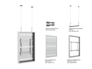 Multibrackets M Pro Series 49" High Brightness Wire Display Enclosure – White | 7340234814794 Signage Display Enclosures Multibrackets