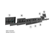 Multibrackets M Pro Series 5-Screen Tilt Wall Mount for 27–32" Displays – Black | 7340234815487 Wall Mount Bracket Multibrackets