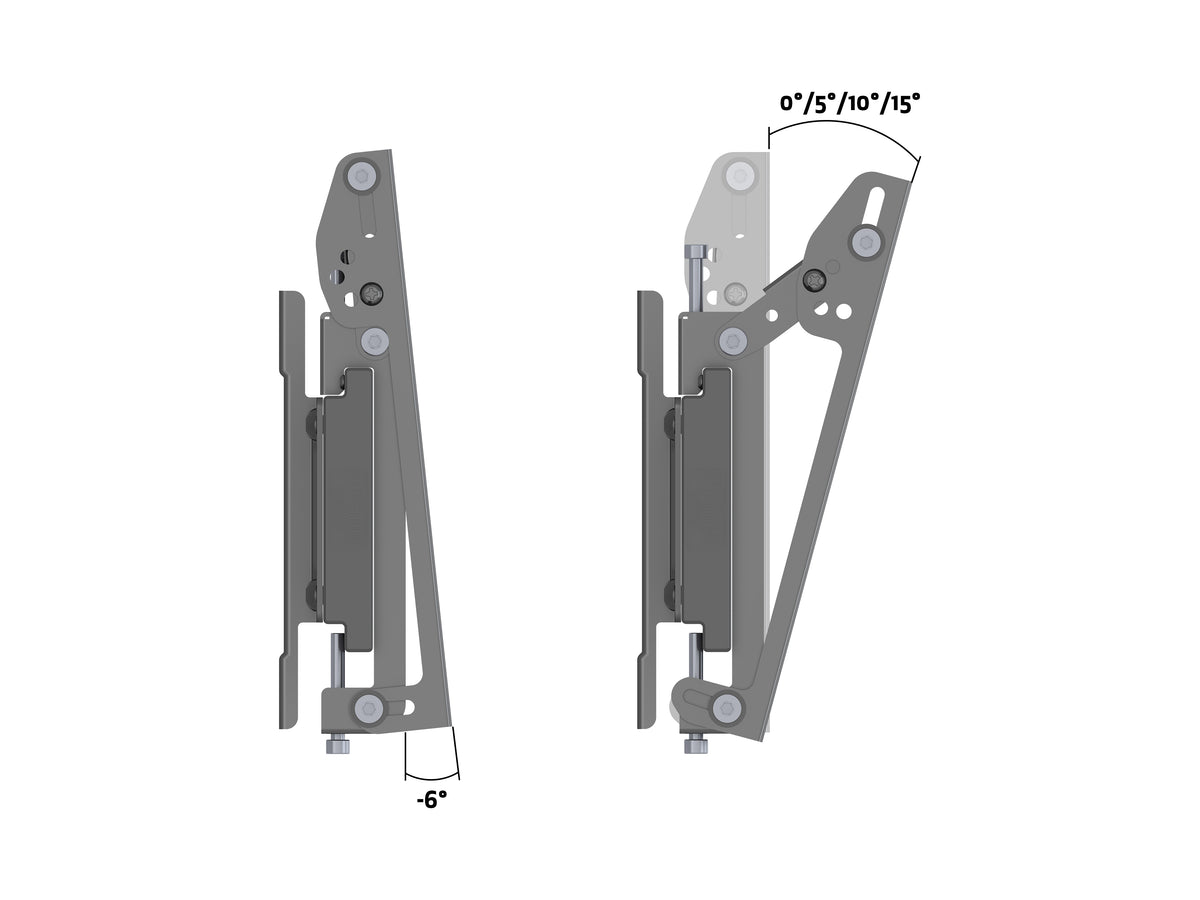 Multibrackets M Pro Series 5-Screen Tilt Wall Mount for 27–32" Displays – Black | 7340234815487 Wall Mount Bracket Multibrackets