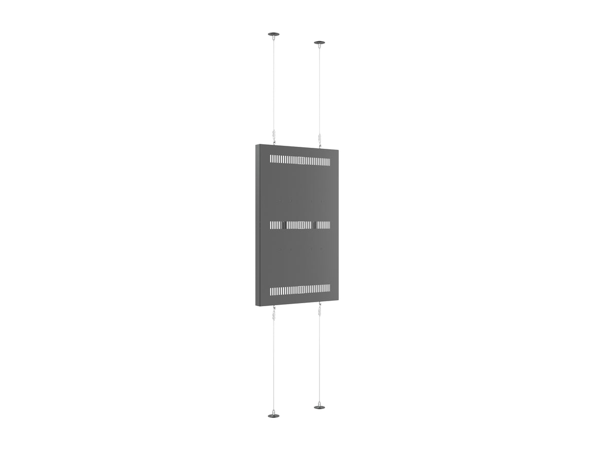 Multibrackets M Pro Series 55" Wire Floor-to-Ceiling Display Enclosure – Black | 7340234815586 Floor to Ceiling Display Mount Multibrackets