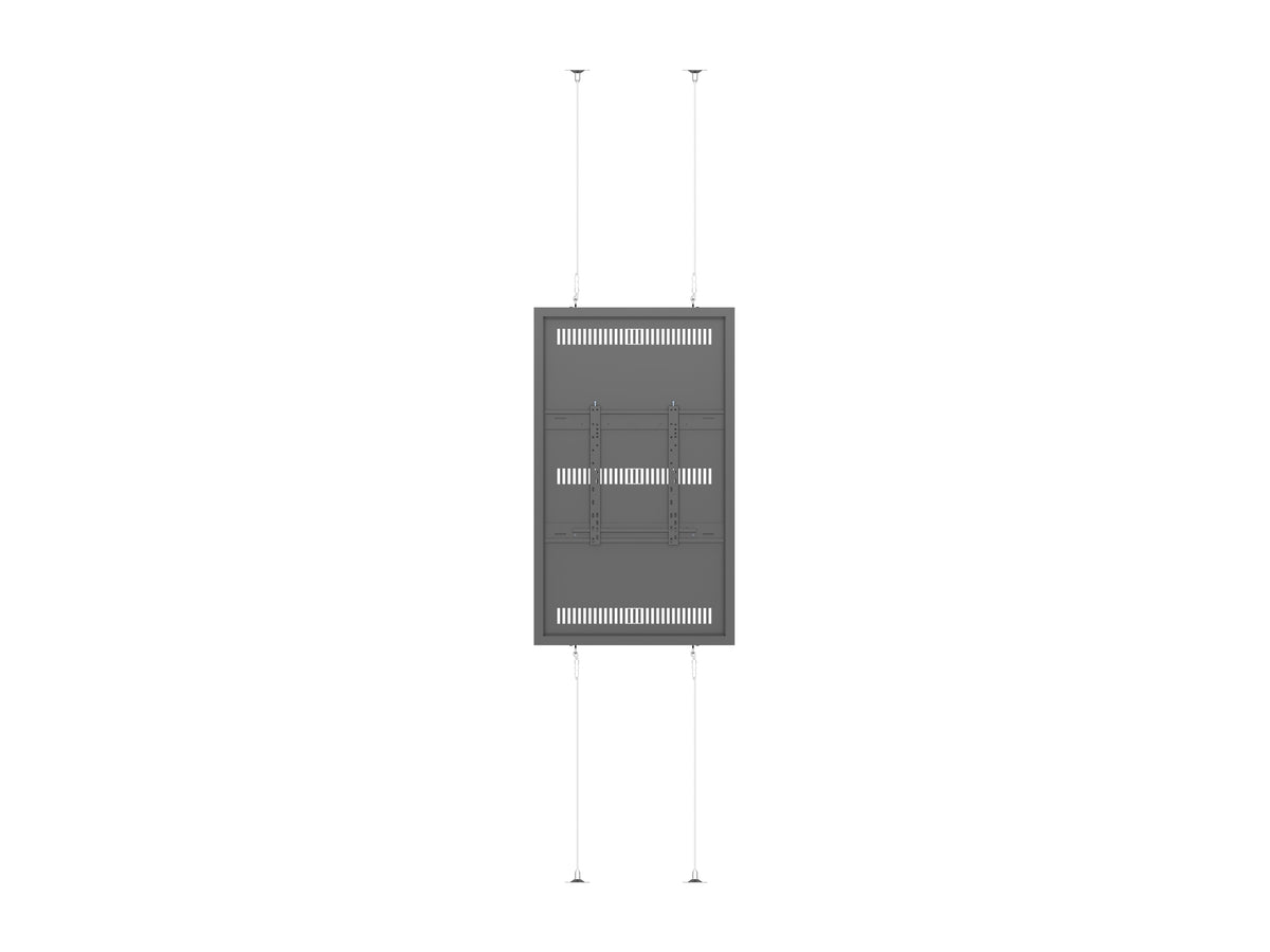 Multibrackets M Pro Series 55" Wire Floor-to-Ceiling Display Enclosure – Black | 7340234815586 Floor to Ceiling Display Mount Multibrackets