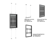 Multibrackets M Pro Series 55" Wire Floor-to-Ceiling Display Enclosure – Black | 7340234815586 Floor to Ceiling Display Mount Multibrackets